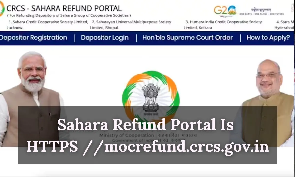 Sahara Refund Portal Is HTTPS //mocrefund.crcs.gov.in
