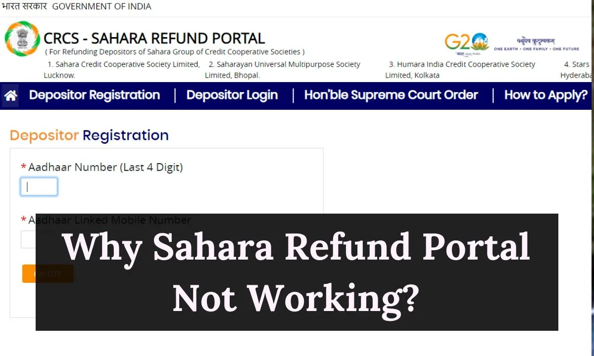 Why Sahara Refund Portal Not Working? – Know Reason
